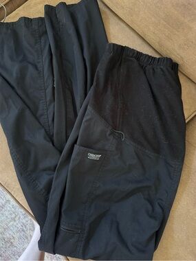 Maternity Cherokee Black Cargo Scrub Pants